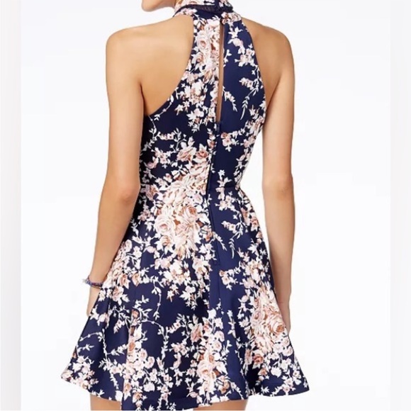 B. DARLIN BLUE FLORAL DRESS - Picture 2 of 4